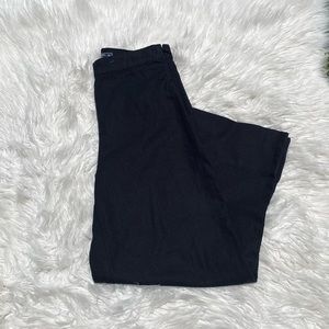 Abercrombie & Fitch Cropped Wide Leg Linen Pants